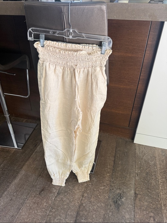 Bella Dahl Pants - Bella Dahl 100% Linen pants with Elastic Waist/Ankles (/M)